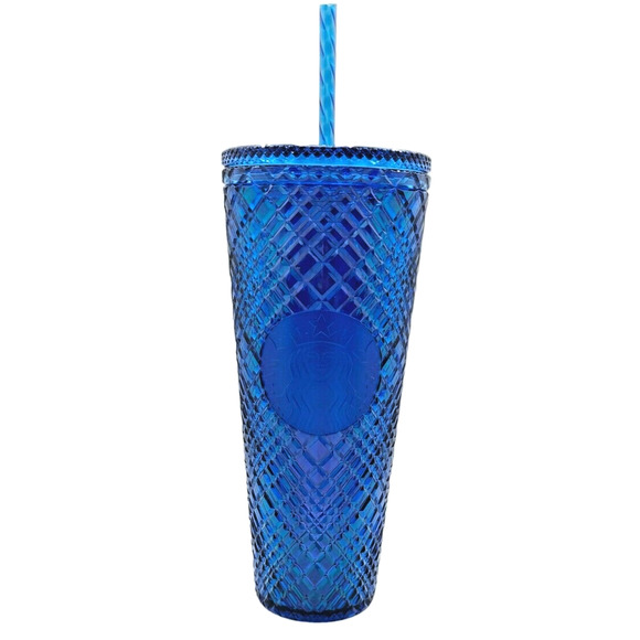Starbucks Holiday Azure Blue Jewel‎ 24oz Tumbler - Picture 1 of 6